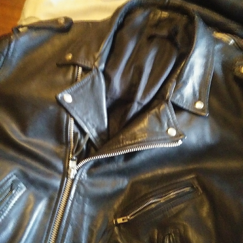Old leathee coat